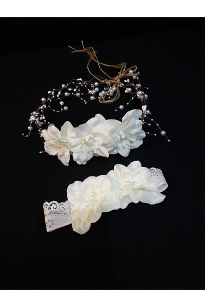 Lohusa Tasarım White Floral Crown Tape