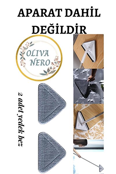 Oliva Nero 2 Adet Üçgen Mop Yedek Bezi