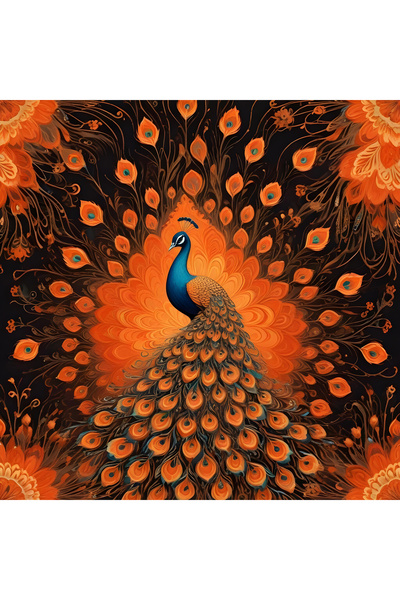 Acrs Dizayn Tavus Kuşu - Pwc Tablo - Ev&Ofis Dekorasyonu