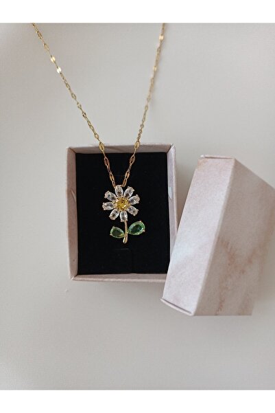 Genel Markalar Minimal Papatya Model Yeni Sezon 316l Çelik Kolye