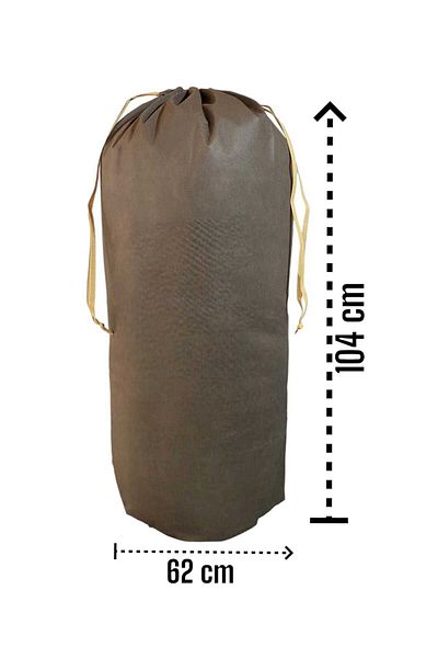 Balkan Room Комплект от 4 кафяви чанти за съхранение - XXL, XL, 2L - Чанта за носене и чанта за съхранение на пране с възглавници