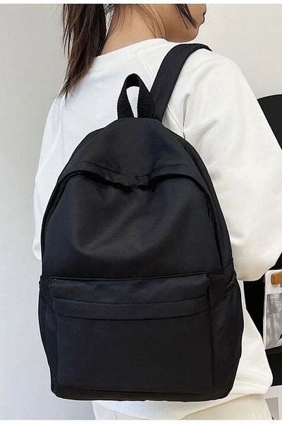 ESSENTE Black Unisex Waterproof Imperteks Fabric Bag 30*37 cm Back Sunger Supported 254Kj