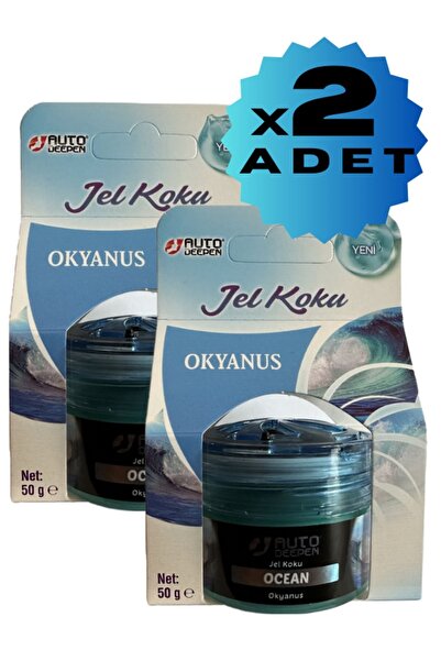 AutoDeepen 2li Okyanus Oto Jel Koku Oto Ve Oda Jel Koku Araç Koku Araba Kokus...