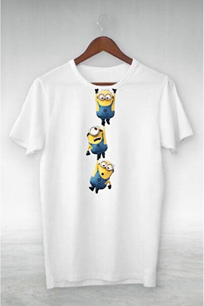 hobidünyam- تي شيرت Minions مطبوع 100% قطن كبير الحجم