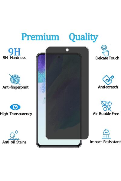 aheaks Samsung Galaxy S21 FE 5G Hayalet Ekran Koruyucu 9H Sertlik, Çizilmez, ...