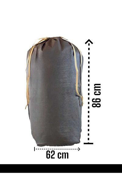 Balkan Room XLarge 86x62 см кафява чанта за съхранение с връзки - чанта за преместване и чанта за съхранение на завивки и възглавници