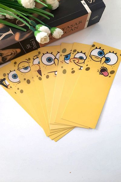 Emtory Home Semn de carte din seria Bob's din 8 piese - Burete Gros Articulat - 4,5x15cm - Cadou pentru școală și elev