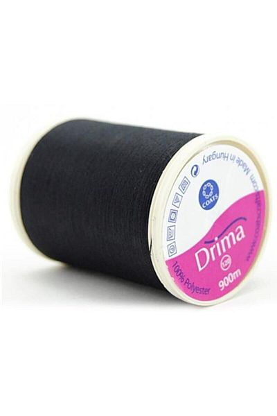 Drima Σχοινί ραπτικής 900 μέτρα Σπείρωμα Μαύρο Λευκό Κουμπί Στήριξης Σπάτουλας Επισκευής