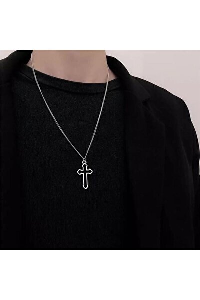 bohemian takı tasarim Haç Kolye Gümüş Kaplama