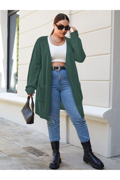 ATEMODAA Large Size Atemoda Cardigan with Pockets