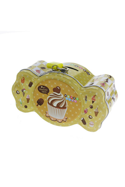 mutlu adım 1 Piece 15X8Cm Metal Piggy Bank Box Candy Bonbon
