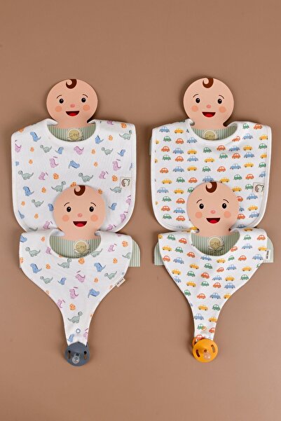 e&f Store طقم مريلة مقاومة للماء مكون من 4 قطع - ماما