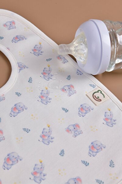 e&f Store Sıvı Geçirmez  Mama Önlüğü - Sevimli Fil