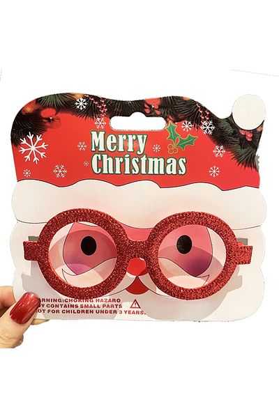 mutlu adım New Year Red 14cm Plain Party Glasses