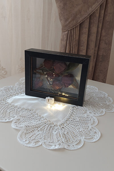 Verda Çerçeve 15x20x5 cm Yatay Ledli Anı Çerçevesi! Yeni Moda Çiçek Anı Çerçe...