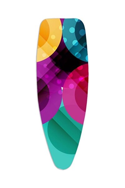 GERCELLA Xxl(57X162 CM) Luxury Raınbow Ütü Masası Kılıfı Örtüsü Bezi