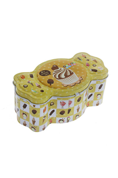 mutlu adım 1 Adet 15x8cm Metal Kumbara Kutu Şeker Bonbon
