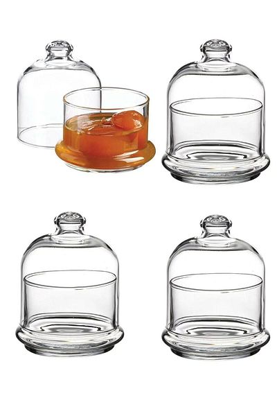 Paşabahçe 4 Sugar Bowl and Jam Bowl Butter Storage Container - 96966