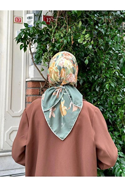 İpekhan Тонкий бавовняний шарф з візерунком Pera