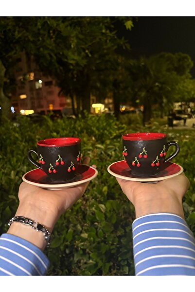 page journals kirazlı kahve fincanı takımı 2li