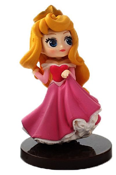 BANDAI Q Posket Princess Aurora Sleeping Beauty Action Figure Toy 8 cm