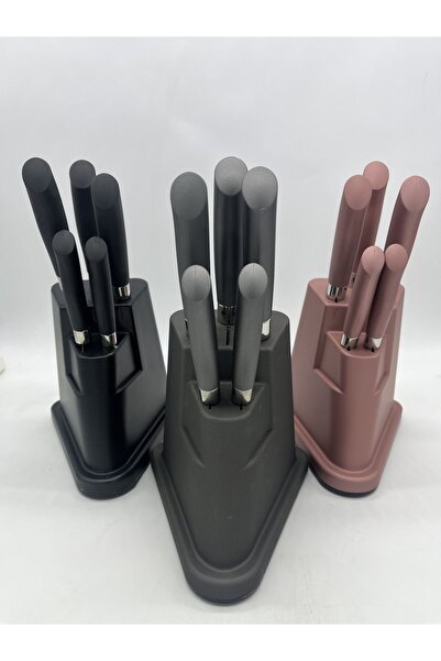 Kahramanlar ANTRASİT PİRAMİT 6 PRÇ BIÇAK SETİ