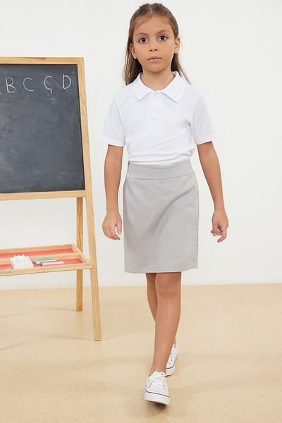 TRENDYOLKIDS Szürke kötött iskolaszoknya egyenes nadrággal - Tkdaw25et00001