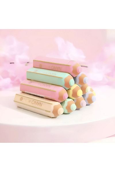 SANRIO Gumă de șters Kawaii Nano Pen Tonuri pastelate (1 buc)