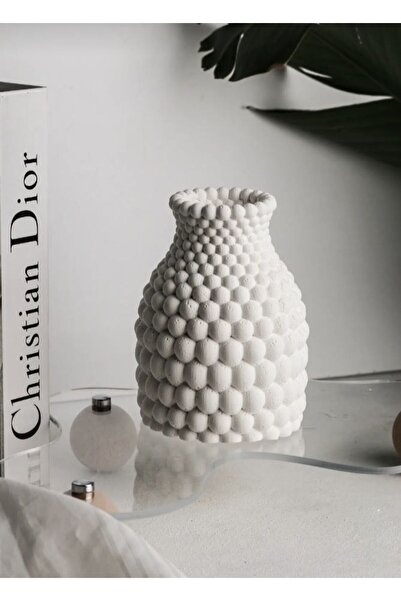 trenddekos Petek Dekor Vazo Saksı, İskandinav Vazo, Dekoratif Petek Saksı dnz