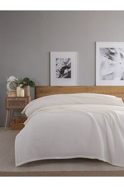 Sevim 210x230cm Waffle Pike - Dublu, 100% bumbac, design tip fagure, o varietate de culori