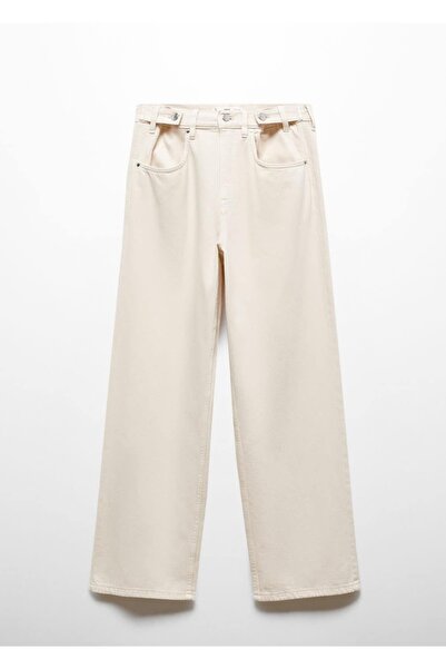 MANGO Woman Všestranné džínové kalhoty se zapínáním na knoflíky