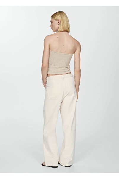 MANGO Woman Všestranné džínové kalhoty se zapínáním na knoflíky