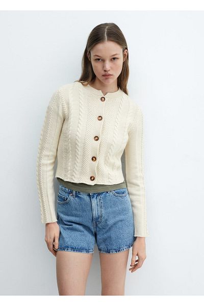 MANGO Woman Buttoned Knitwear Cardigan