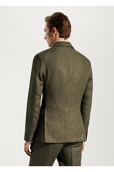 MANGO Man %100 Keten Kumaş Blazer Ceket