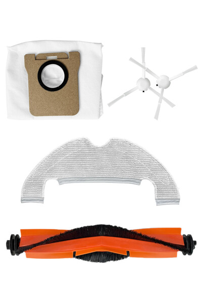 küche&haus XiaomiDreame Bot D10S Plus - Συμβατό ανταλλακτικό σφουγγαρίστρα, πλαϊνή βούρτσα και σακούλα σκόνης