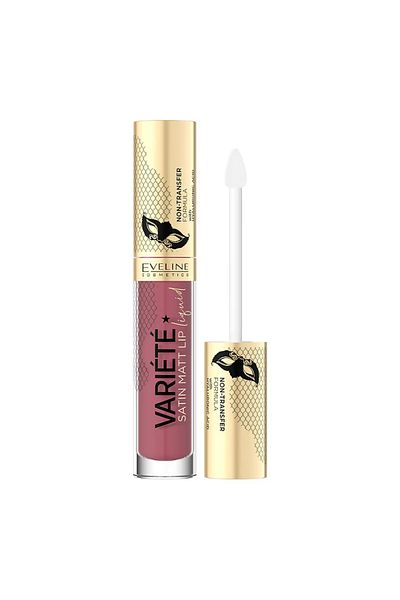Eveline Cosmetics Satin Matte Liquid - Hyaluronic Acid, Lipstick 4.5ML