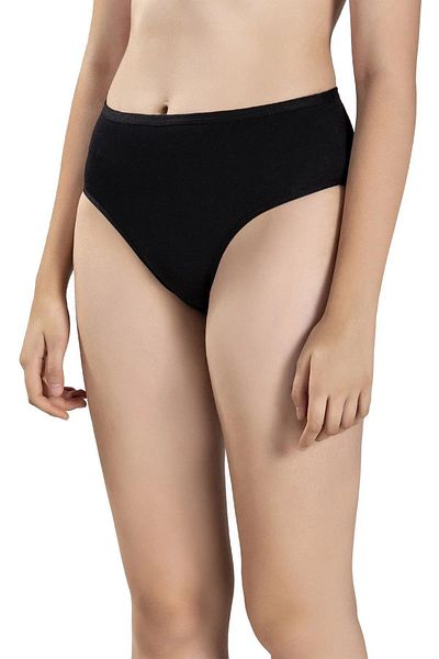 Jiber Γυναικείο Βαμβακερό Lycra Ψηλόμεσο Εσώρουχο 652- 6 Τεμάχια