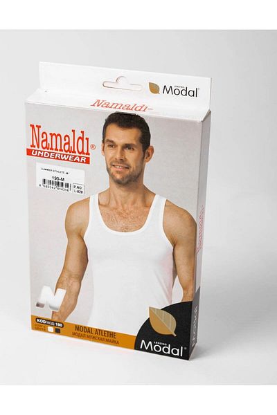 Namaldı Namaldi Ανδρικό Modal Classic Lycra Boxed Undershirt 190 - 3 Τεμάχια