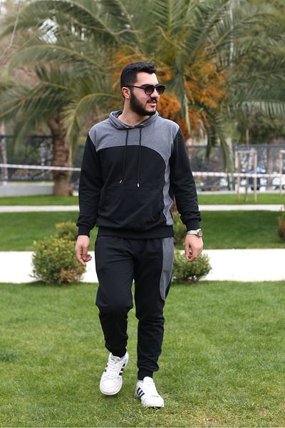han elegant Σετ ανδρικής φόρμας 2ip Fabric με άνετες τσέπες και ελαστικά πόδια