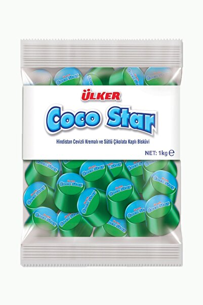 Ülker Coco Star Hindistan Cevizi Sütlü Çikolata Kaplı Bisküvi 1 Kg
