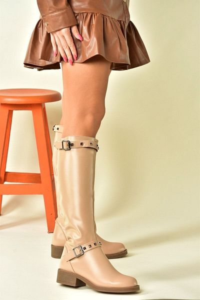 Fox Shoes Γυναικείες μπότες casual με λεπτομέρεια Stud N518400609