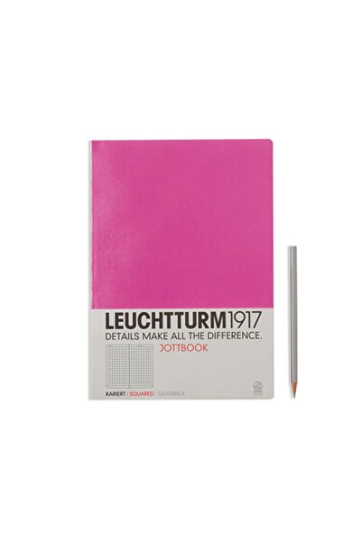 Leuchtturm1917 Leuchtturm 1917 Jottbook (a4) Pembe Kareli Defter