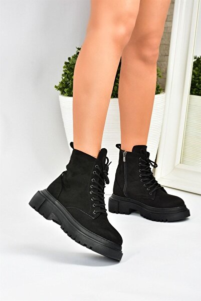 Fox Shoes حذاء نسائي يومي من جلد الغزال سميك ونعل سميك L380500402