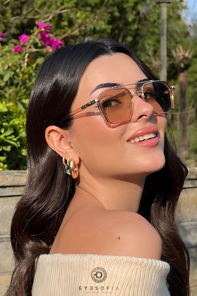Eyesofia Swanky Unisex Nude Sunglasses