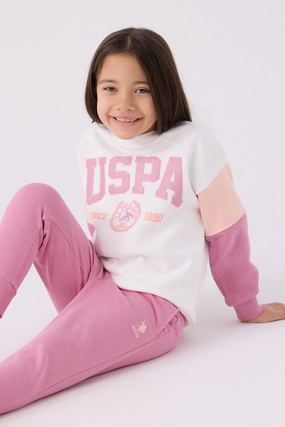 U.S. Polo Assn. Σετ φόρμας για κορίτσια με άδεια Elegance of Colors στο κάτω μέρος