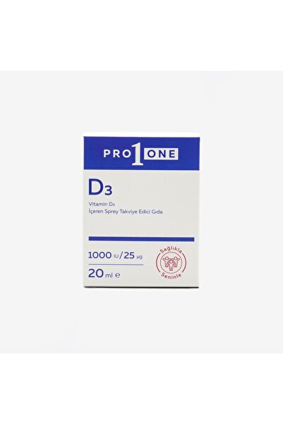 PRO1ONE Vitamin D3 1000 Iu Içeren Sprey Takviye Edici Gıda