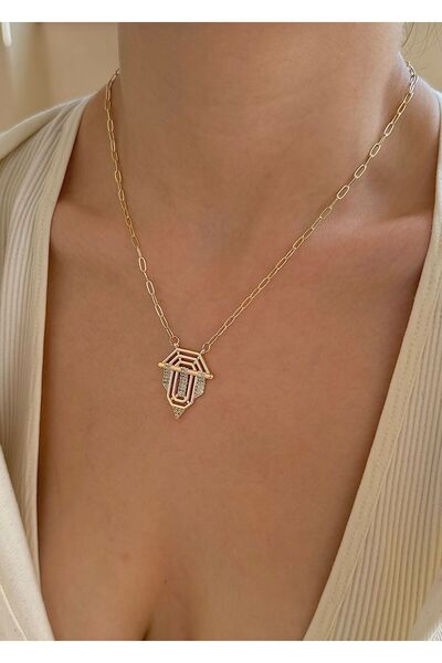 takıtarzım قلادة سيريناي من الحجر الذهبي