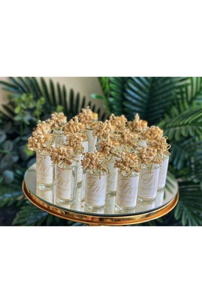 BASAK TASARIM 10 Adet Limon Kolonyalı Şişe Söz Nişan Nikah Kına Mevlüt Hediyelik