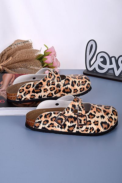 DOGİYE 8103 Παντόφλες Sabo Cross με σχέδιο Leopard
