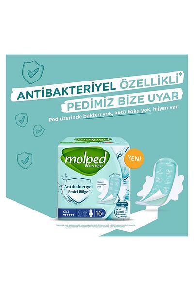 Molped Extra Hygienic Pad (Night + Long + Normal) x 6 Pack